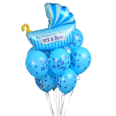 Повітряні кульки з гелієм - It`s a boy 403 фото