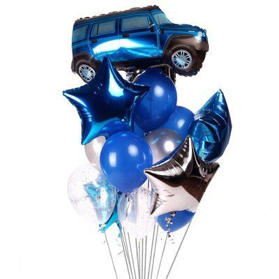 Повітряні кульки з гелієм - Jeep blue 160 фото