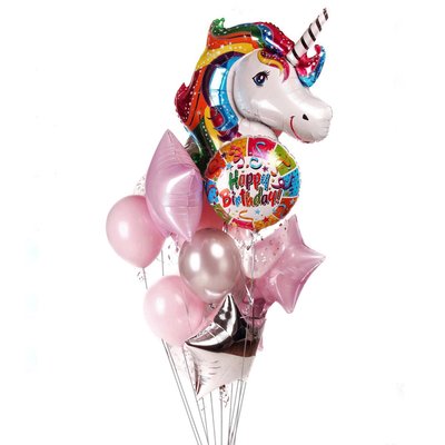 Повітряні кульки з гелієм - Unicorn 127 фото