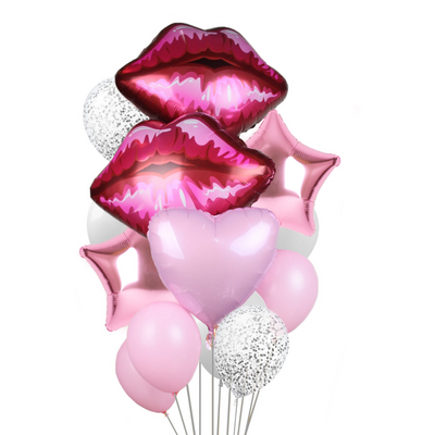 Повітряні кульки з гелієм - Pink lips 309 фото