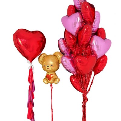 Повітряні кульки з гелієм - Valentine's Day 327 фото