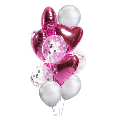 Повітряні кульки з гелієм - Pink love 317 фото