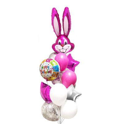 Повітряні кульки з гелієм - Pink bunny 141 фото