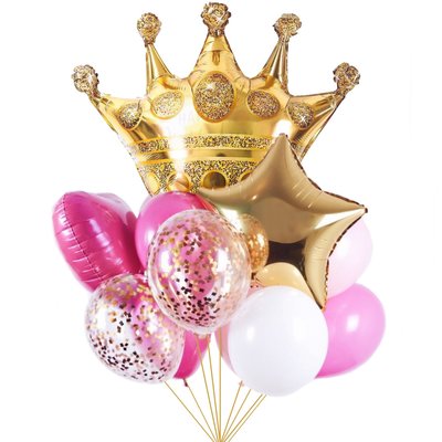 Повітряні кульки з гелієм - My queen pink 142 фото