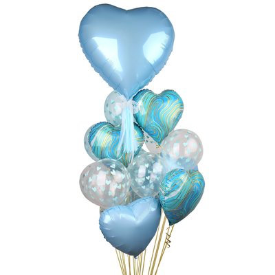 Повітряні кульки з гелієм - Sweet love blue 320 фото