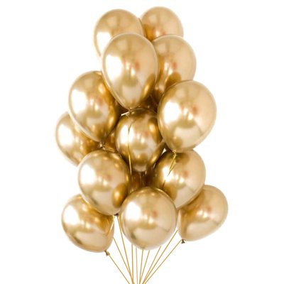 Повітряні кульки з гелієм - Total gold 146 фото